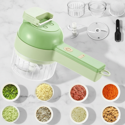 4 in 1 Portable Electric Vegetable Cutter Set