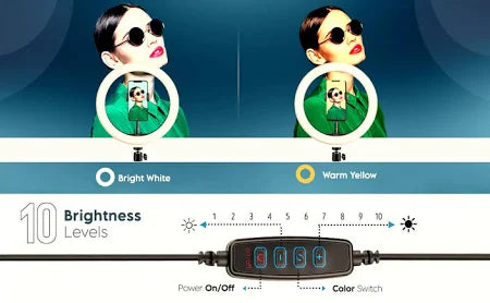 DIGITEK DRL-14C Professional Dual Temperature LED Ring Light